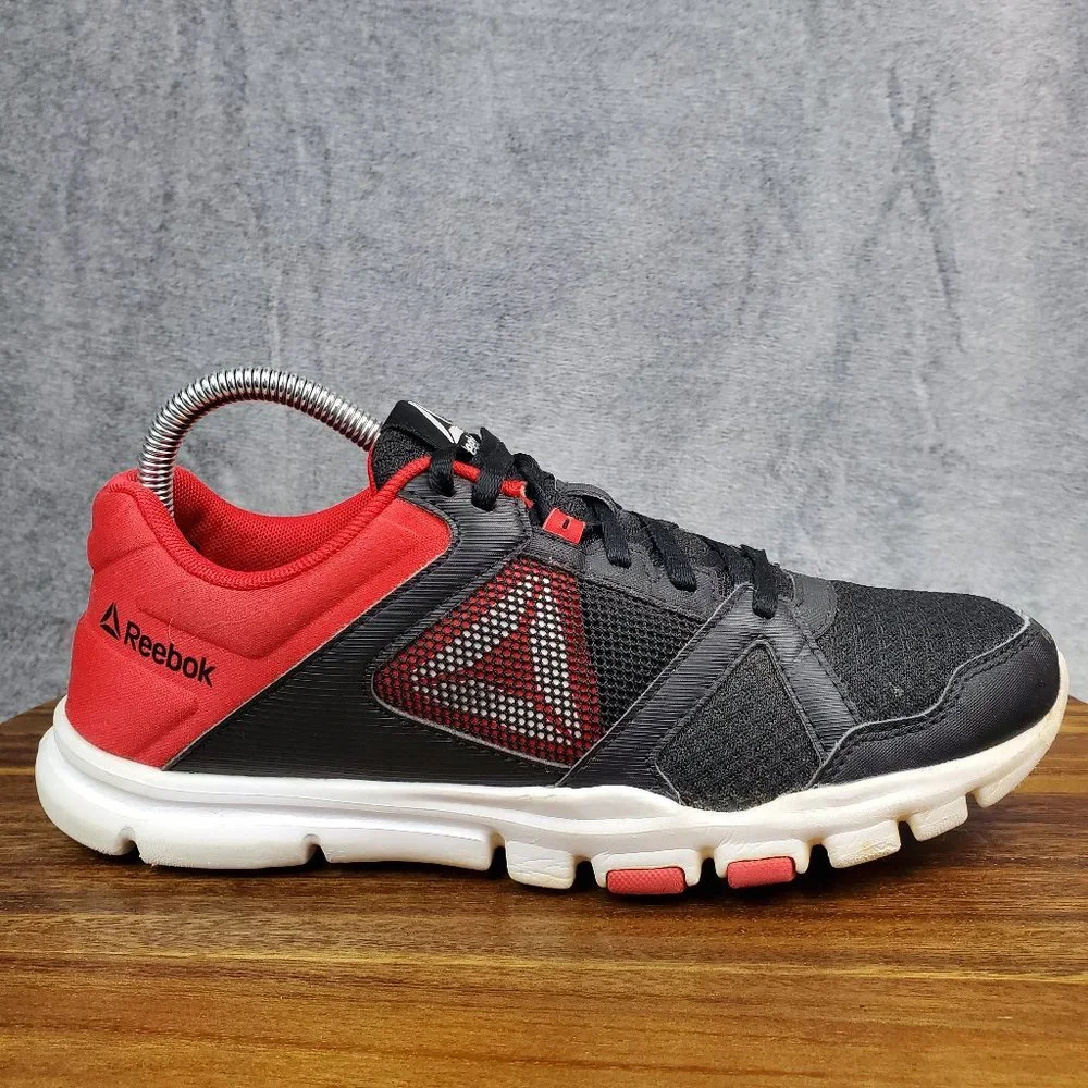 Reebok Yourflex 10 Training Shoes Men's 8 Red Black Crossfit Athletic Sneakers